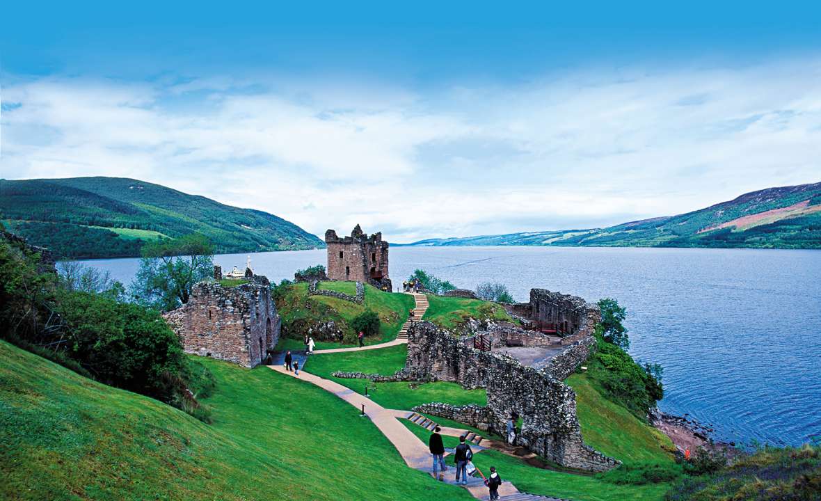 Scotland Urquhart Castle Loch Ness