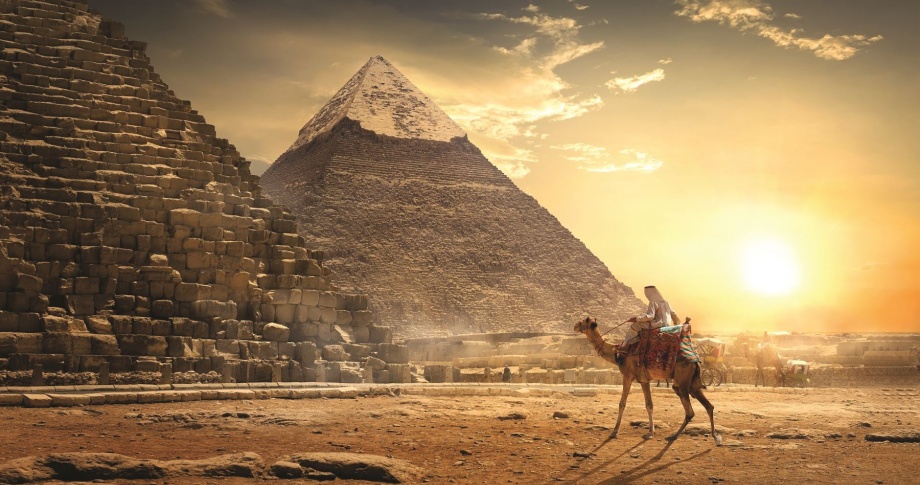 Egypt - Pyramids at dusk