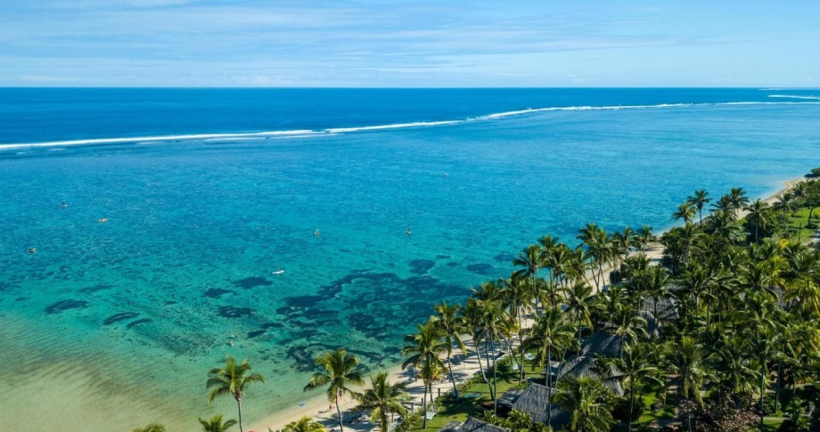 Outrigger Fiji from the sky