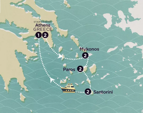 Map of Delve Deep: Greek Islands