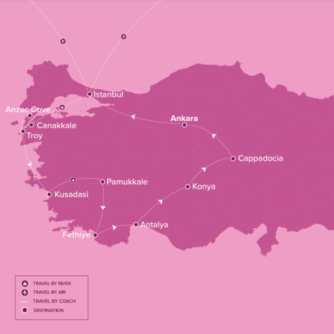 Map of Discover Turkey