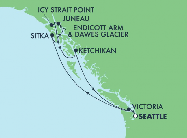 Map of Discover Alaska