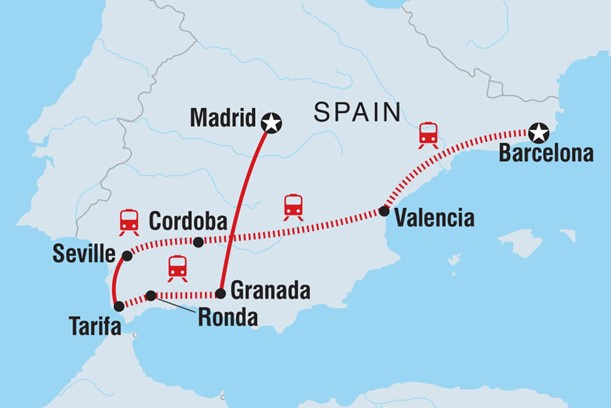 Map of Best of Spain
