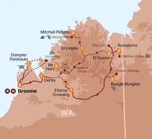 Map of Kimberley Delights 2025