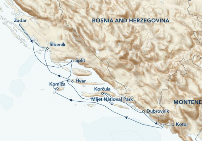 Map of Treasures of the Adriatic