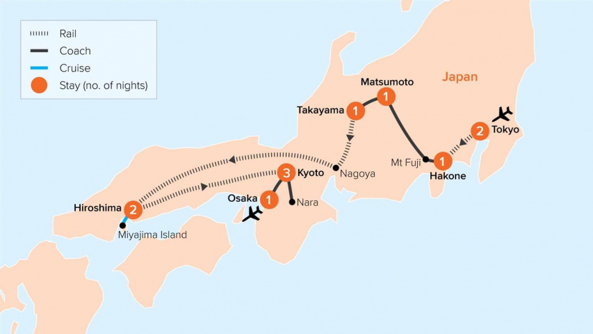 Map of Japan Discovery