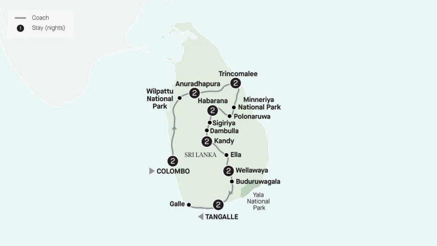 Map of Sri Lanka Unveiled